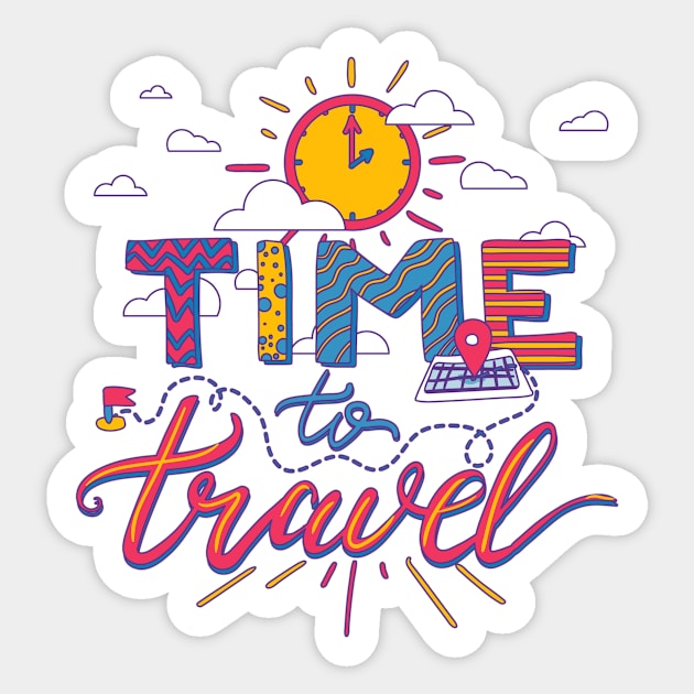 Time To Travel Sticker by Usea Studio